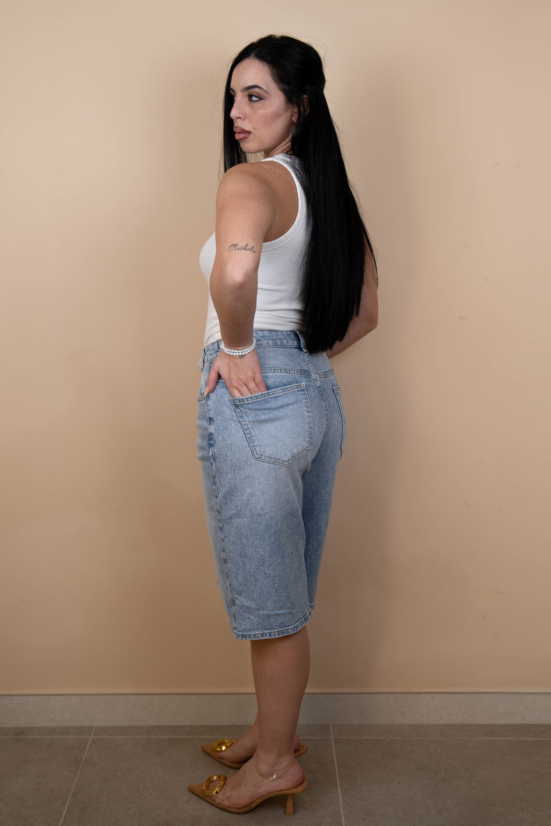 Bermuda in denim